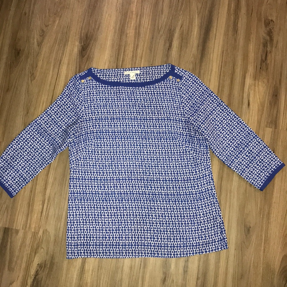 Banana Republic Blue/White Tunic